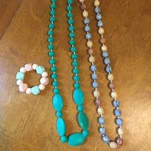 Chewbeads - 2 necklaces, 1 toddler bracelet